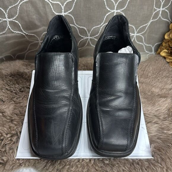 (S5) Aldo vintage men\'s black leather loafers, size 10.5 main image 4